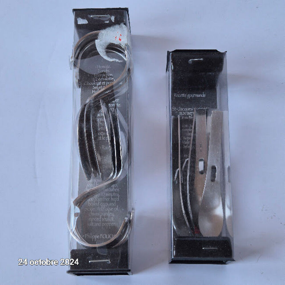 Lot de 6 Cuill&egrave;res roul&eacute;es &agrave; d&eacute;gustation et 6 Cuill&egrave;res &agrave; cr Cuisine