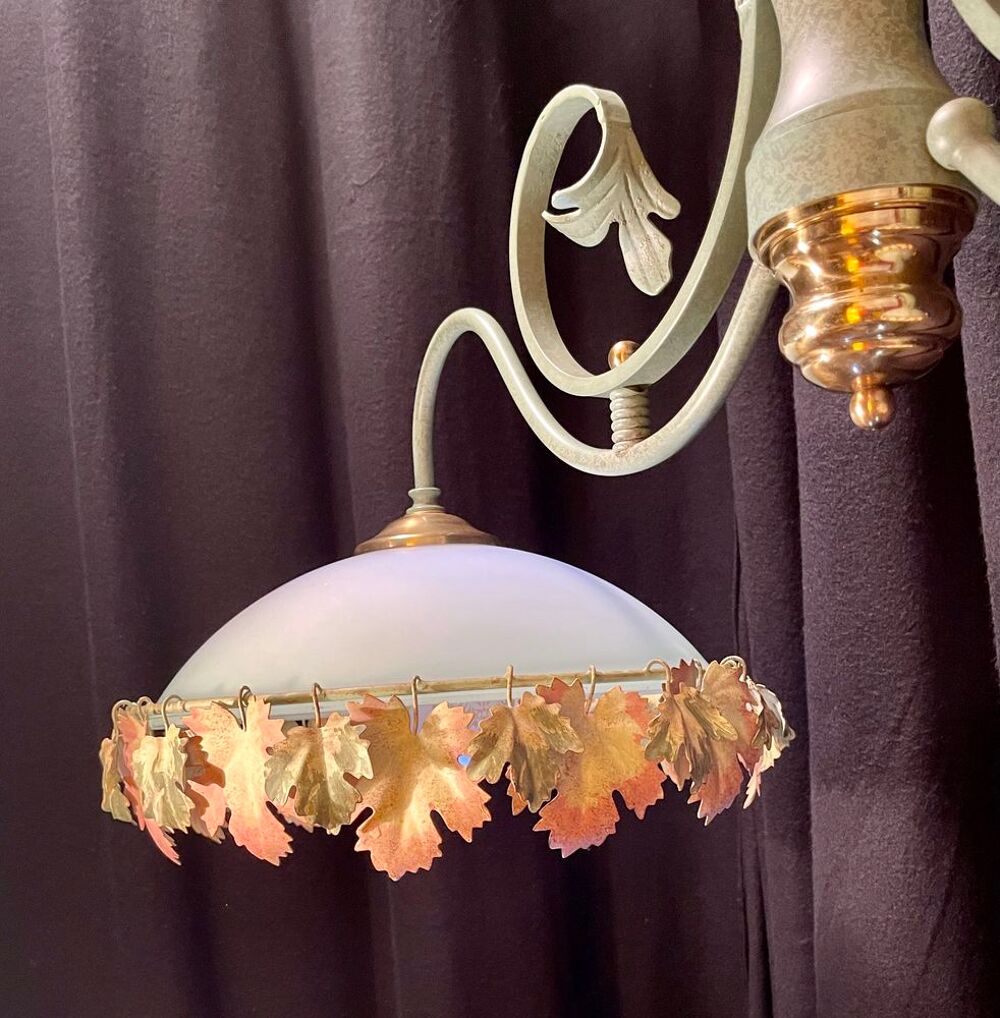 Suspension lumineuse en ferronnerie d'art Décoration
