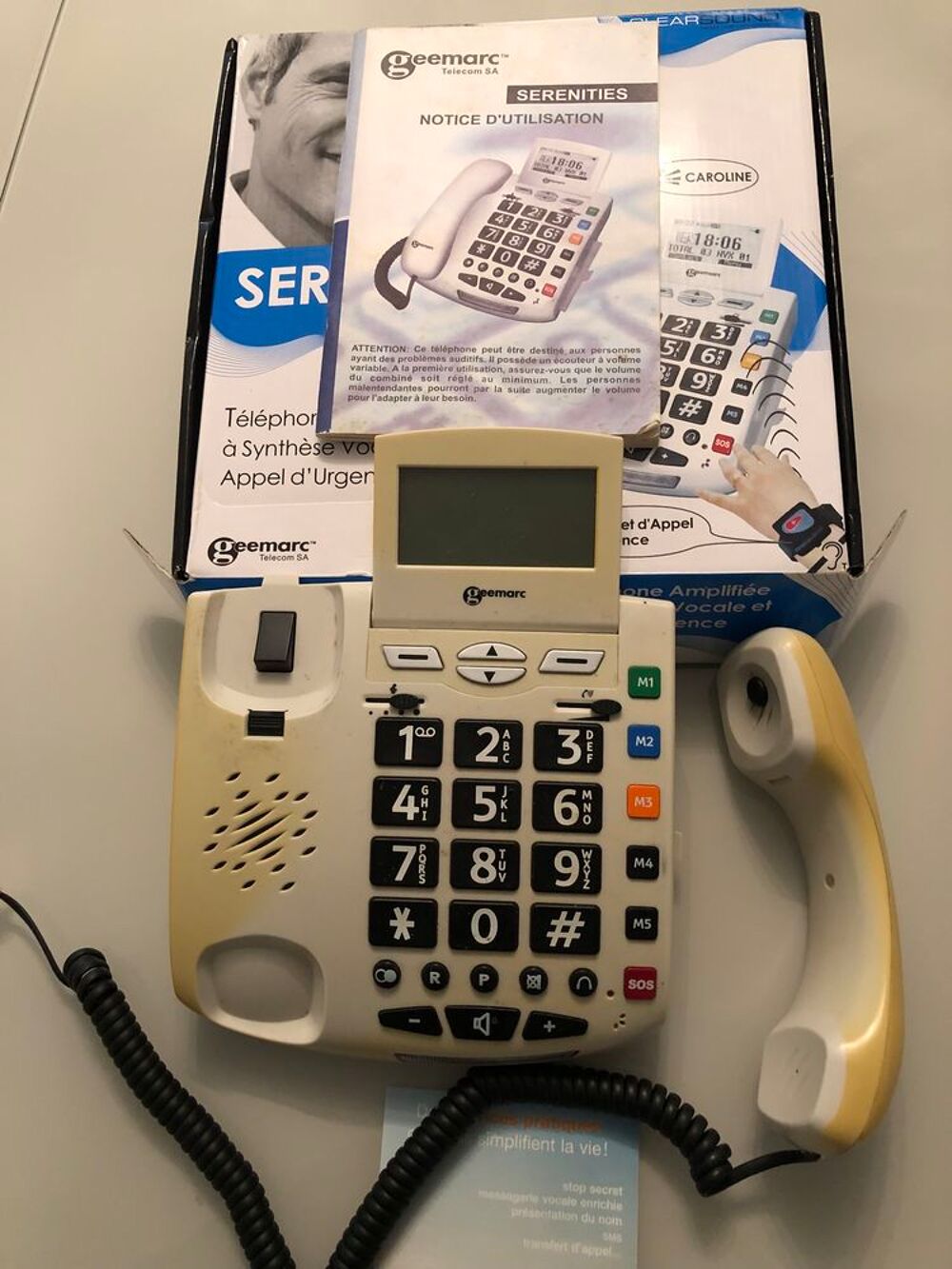 T&eacute;l&eacute;phone Geemarc Senior Serenities (+30dB) Téléphones et tablettes