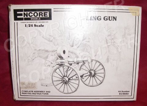 ENCORE MODELS EC9693 GATLING GUN 1/24 NEUF BOITE 22 Sergines (89)