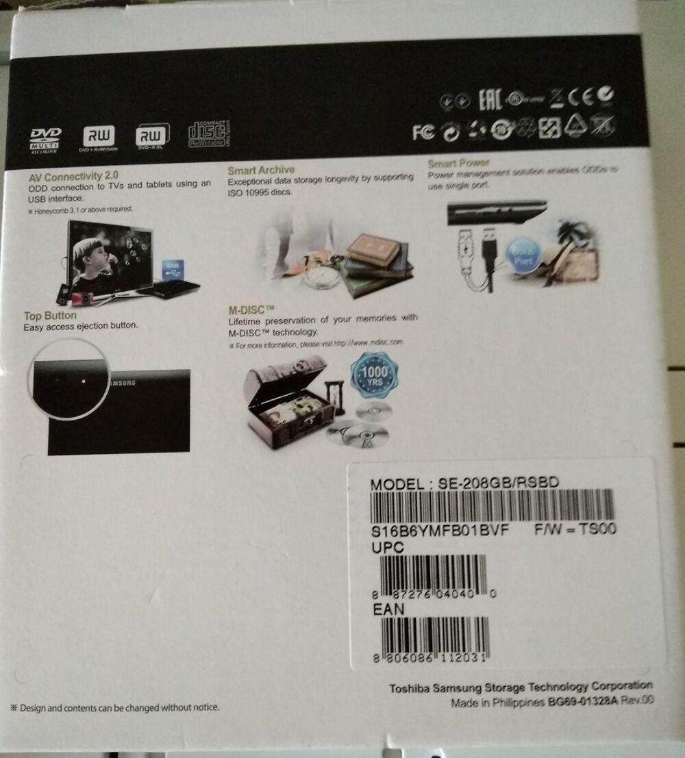 Portable DVD Writer Samsung Matériel informatique