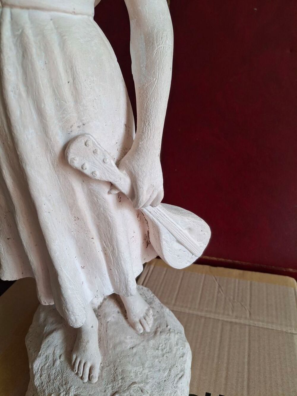 Sculpture Joueuse de mandoline hauteur 57,5 cm Décoration
