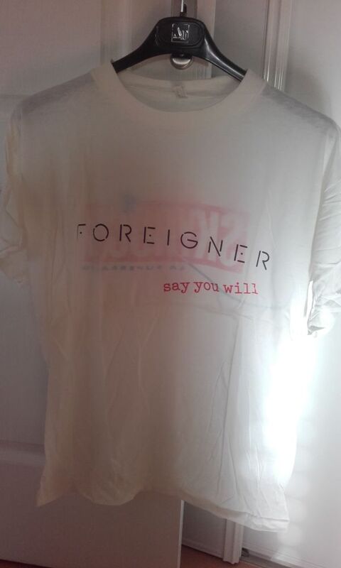 T-Shirt : Foreigner - Say You Will - Skyrock 1987 - Taille : 80 Angers (49)