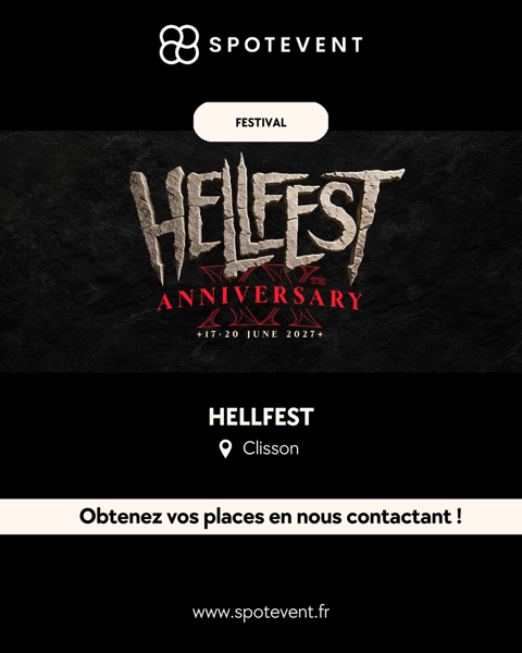 Hellfest 2027 - Réservez vos pass Paris 18 (75)