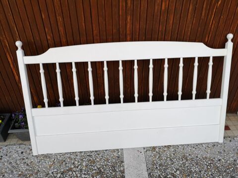TTE DE LIT EN BOIS LAQUE BLANC 35 Juranon (64)