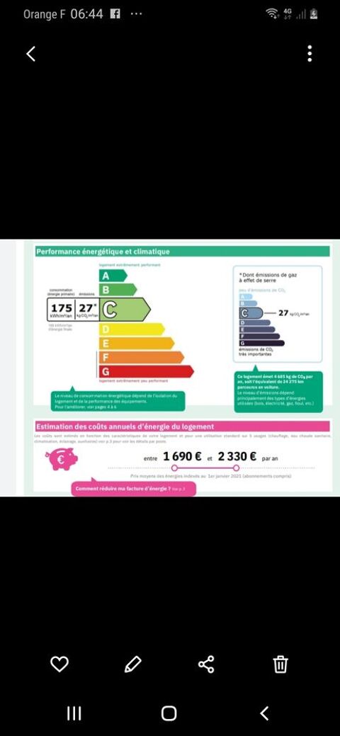   Beaufort en Vall�e (49250 ) grande maison et terrain 1056 m2 Maison - 7 pi�ce(s) - 170 m�