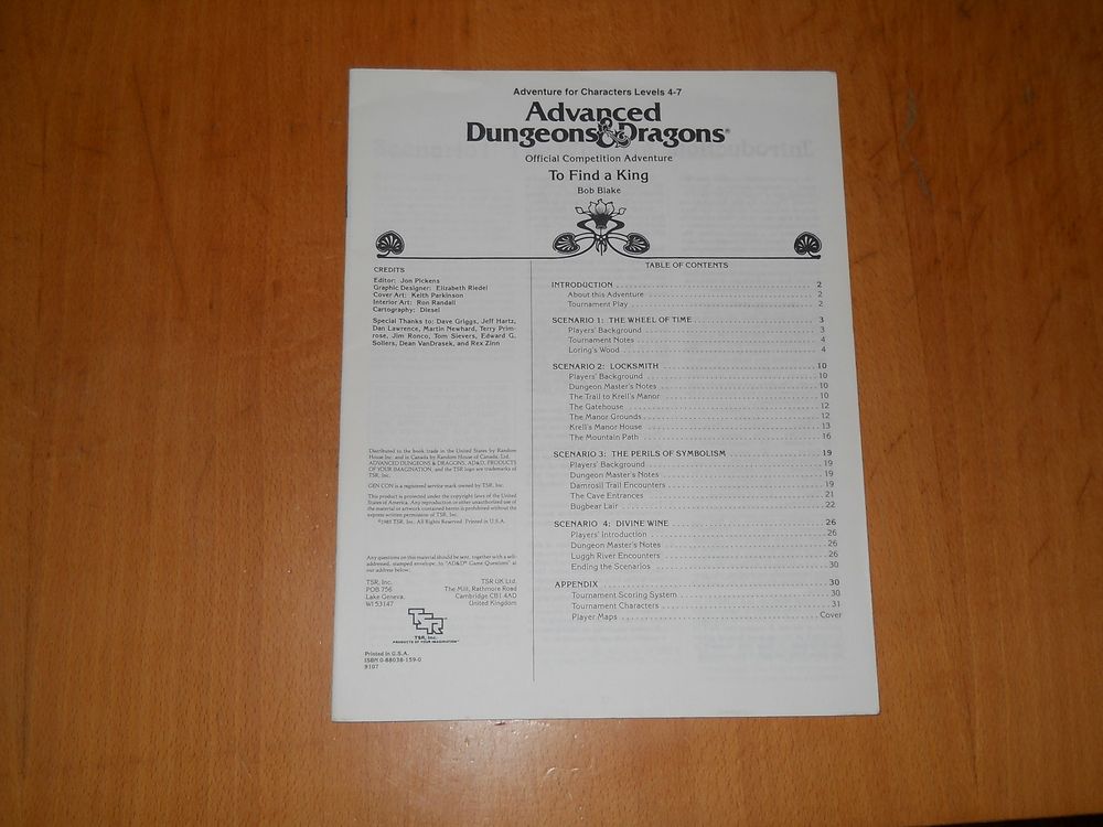 AD&amp;D C4 To Find a King Jeux / jouets