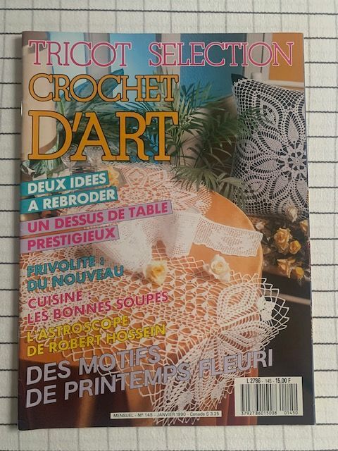 Revue Tricot Slection Crochet d'Art Motifs de printemps 1 Saulx-les-Chartreux (91)