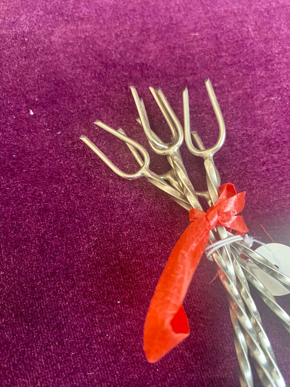 5 petites fourchettes &agrave; cocktail Décoration