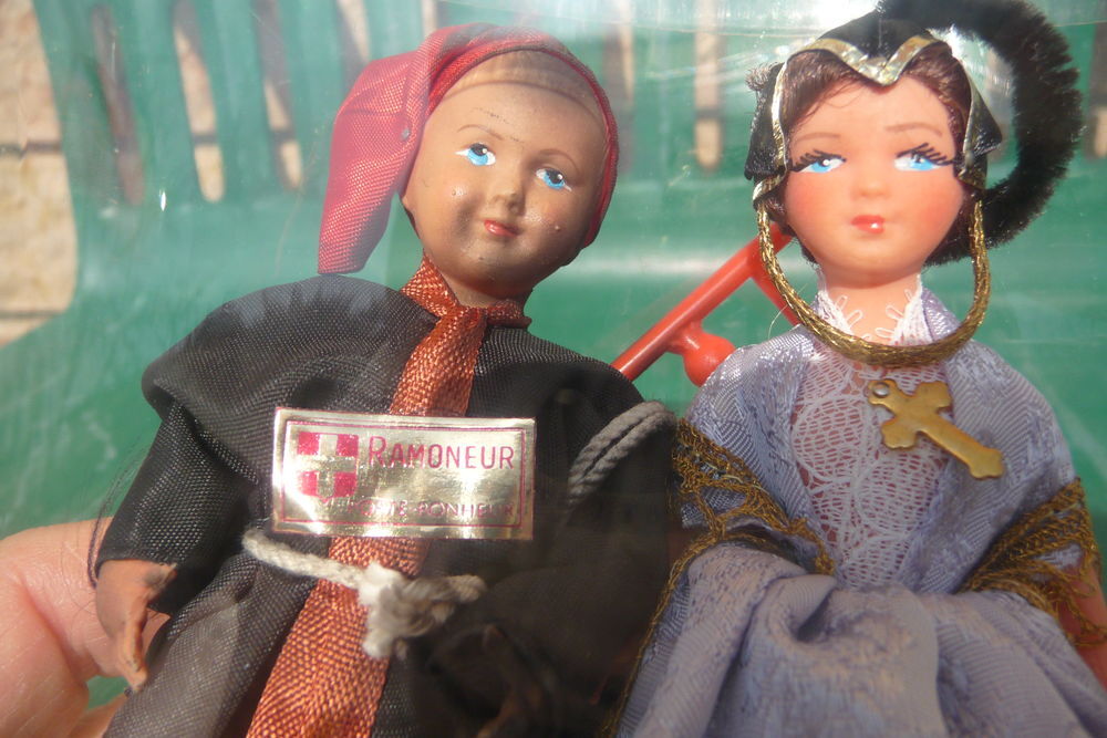 POUPEE S COUPLE DE SAVOYARDS DE 12 CM 