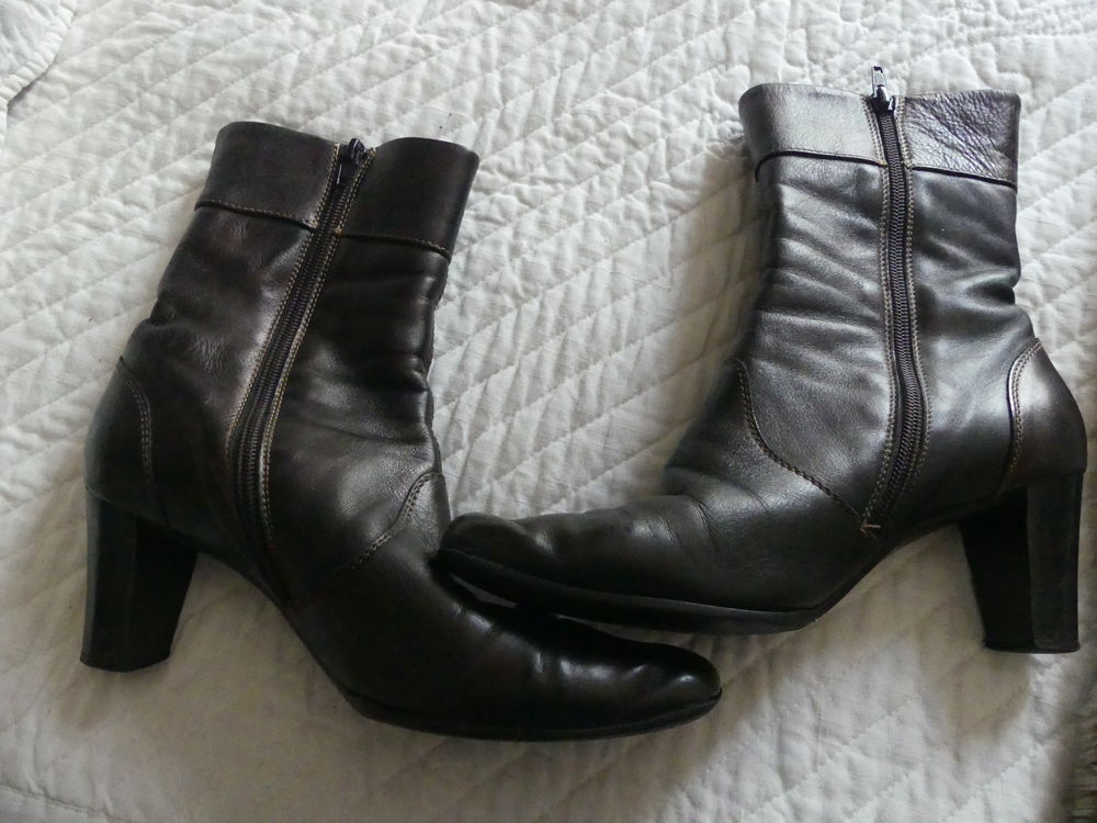 paire de bottines marron/bronze pointure 39 Chaussures