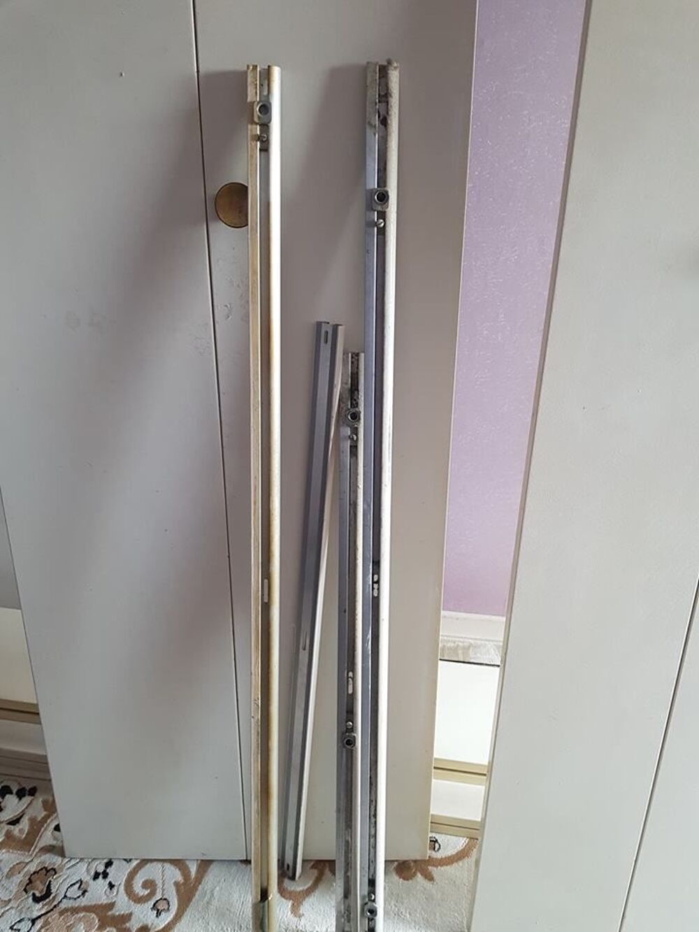 4 Portes pliantes bz largeur 2.10m et H 2.40 m + rail Meubles
