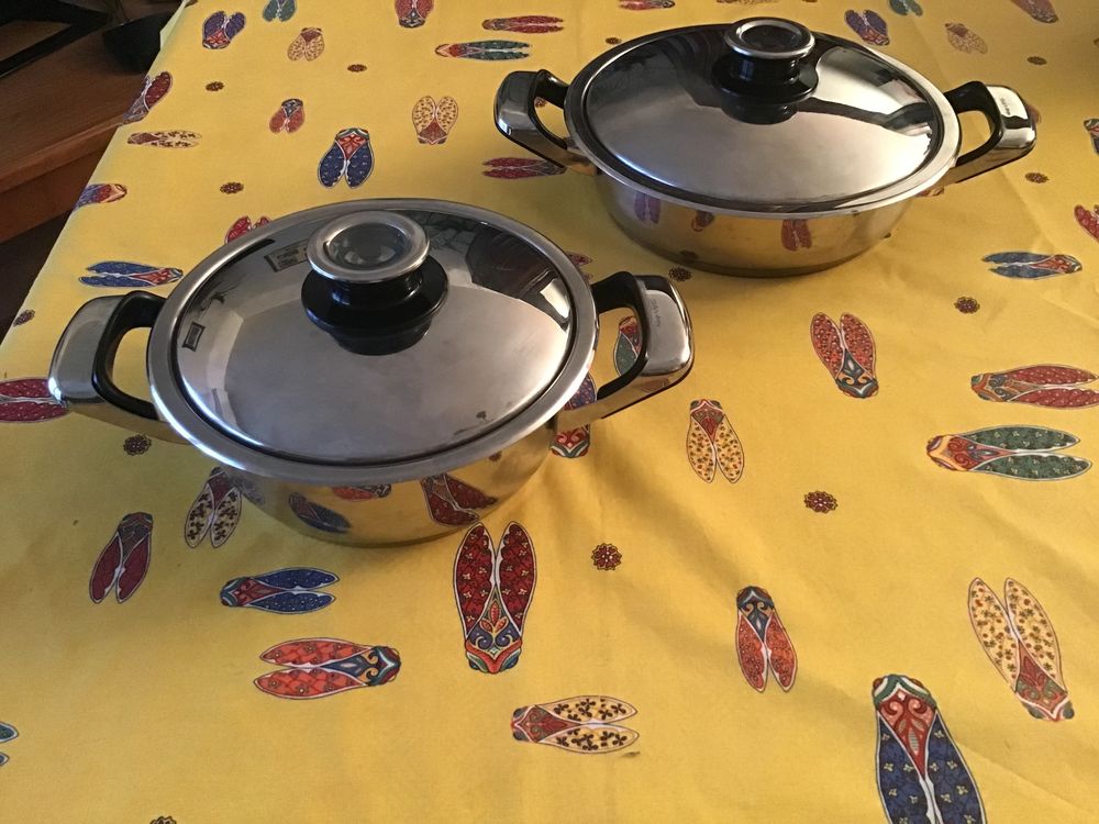 Duo de faitouts en acier tremp&eacute; Cuisine