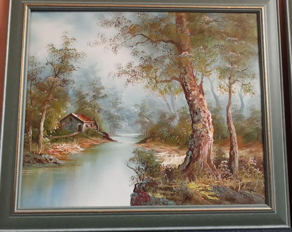 Tableau peinture acrylique: sign&eacute; Kaufmann Décoration