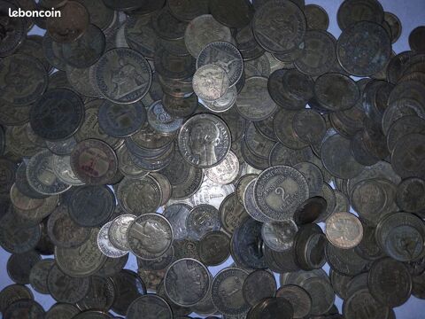 Lot de 100 pièces 50 centime et 1 francs et 2 francs 11 Créhange (57)