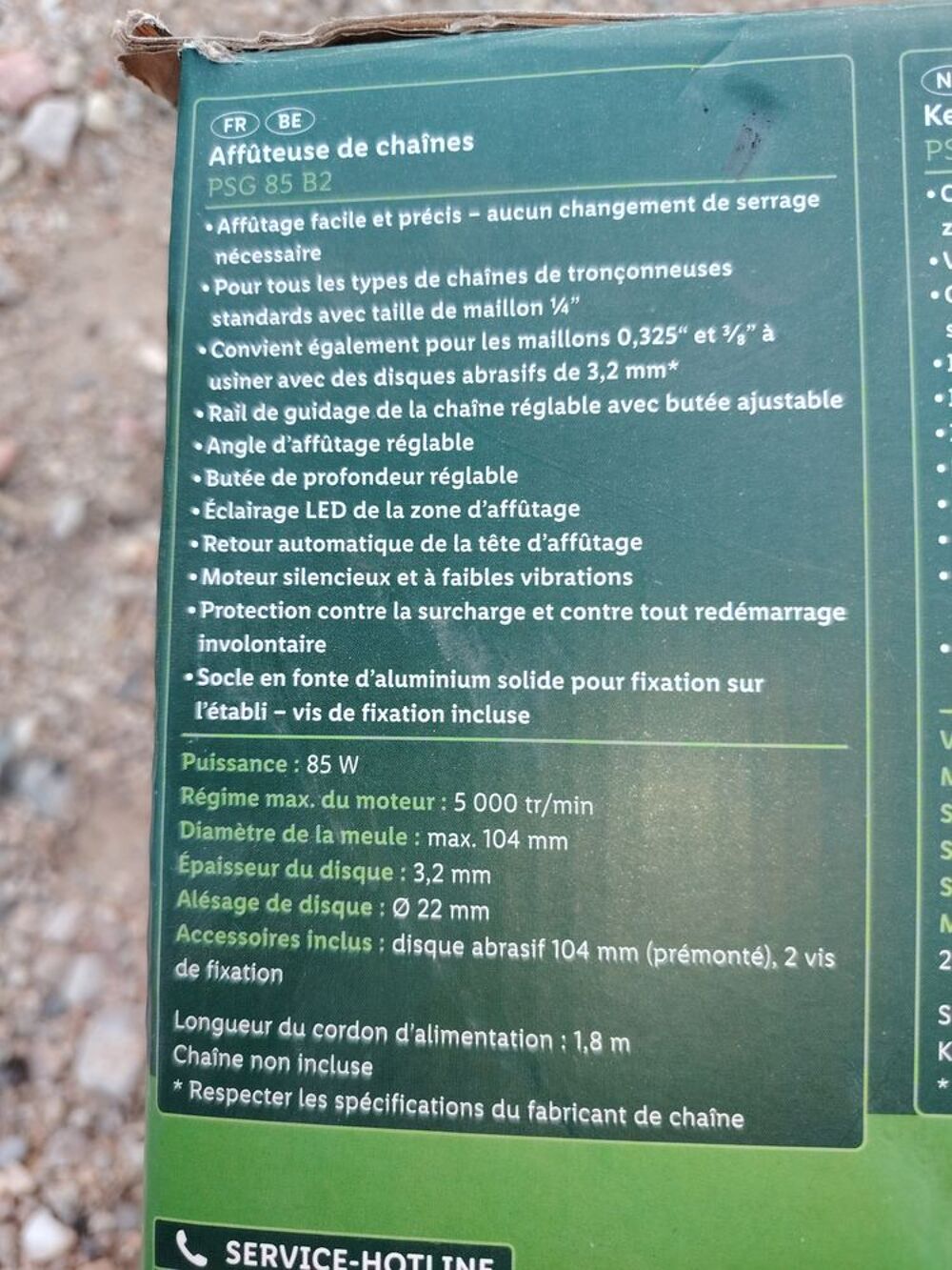 Affuteuse aiguiseur chaine tronconneuse parkside Bricolage