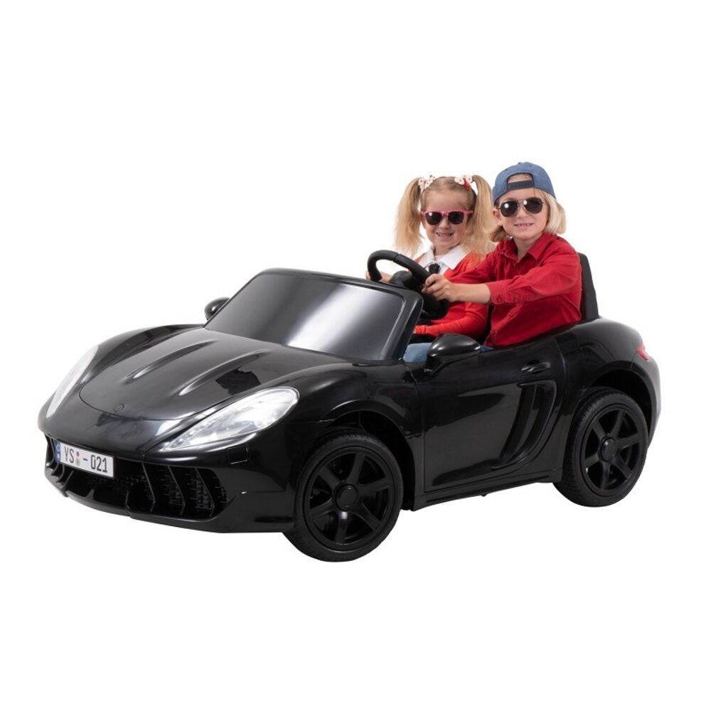 Voiture &eacute;lectrique enfant noire 2 places Jeux / jouets