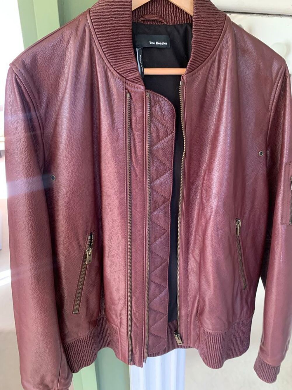 blouson neuf en cuir THE KOOPLES Vêtements