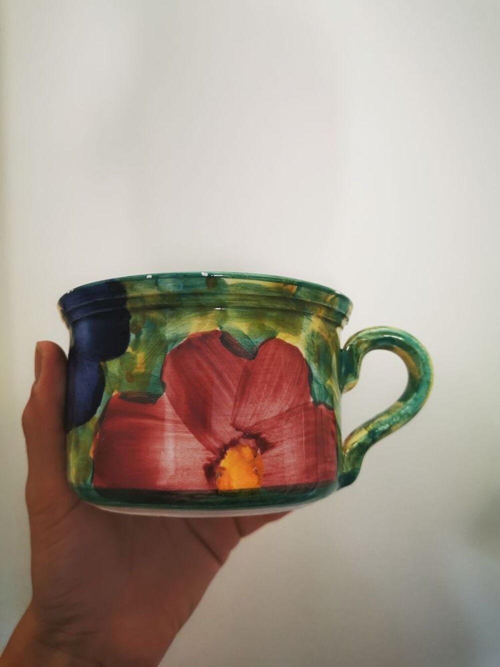 Assiette et tasse motif fleur Cuisine