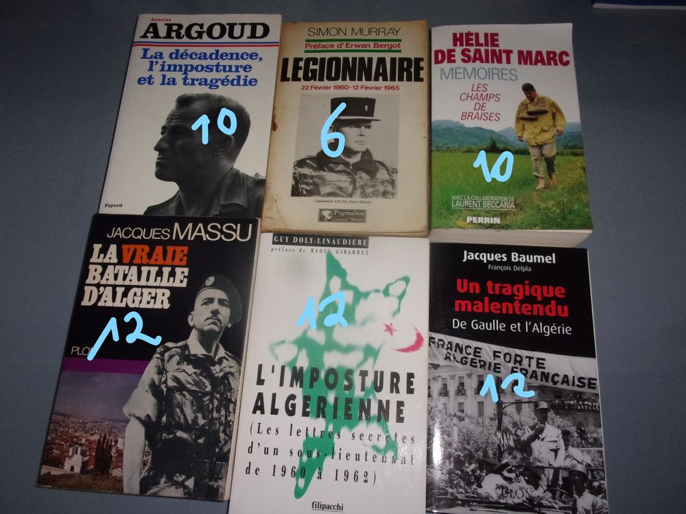 LIVRES MILITAIRE WW2 ALGERIE INDOCHINE Livres et BD