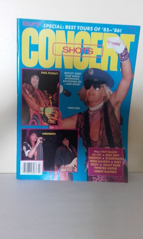 Concert Shots N�7 - July 1986 (US Magazine) avec Motley Crue 40 Angers (49)