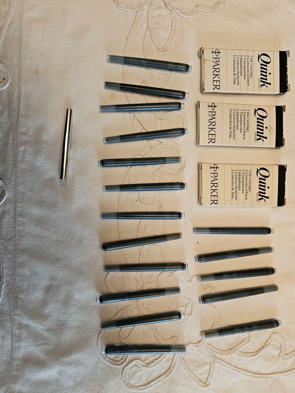 Parure de stylos Parker + encre 