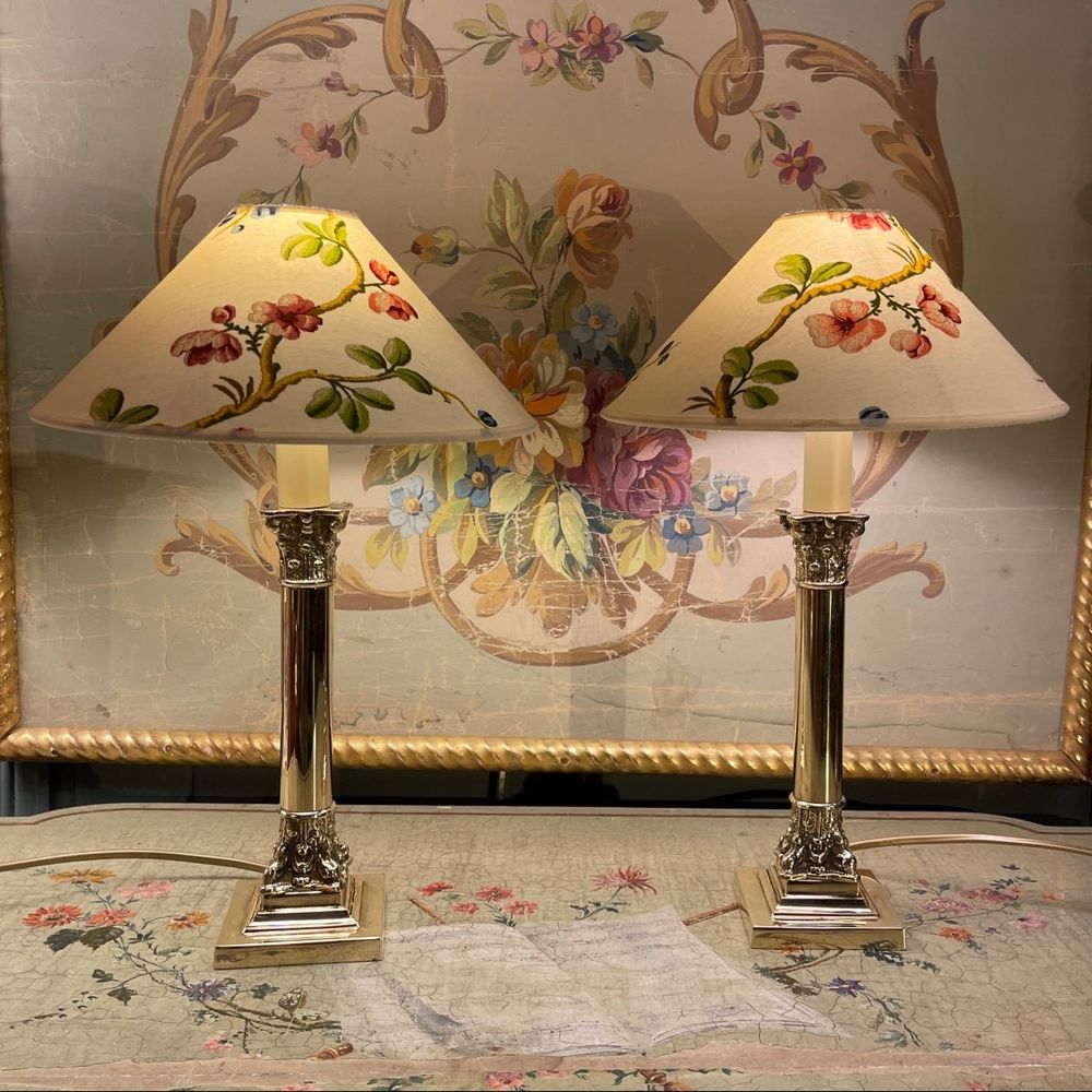 Paire De Petites Lampes Style Empire Décoration