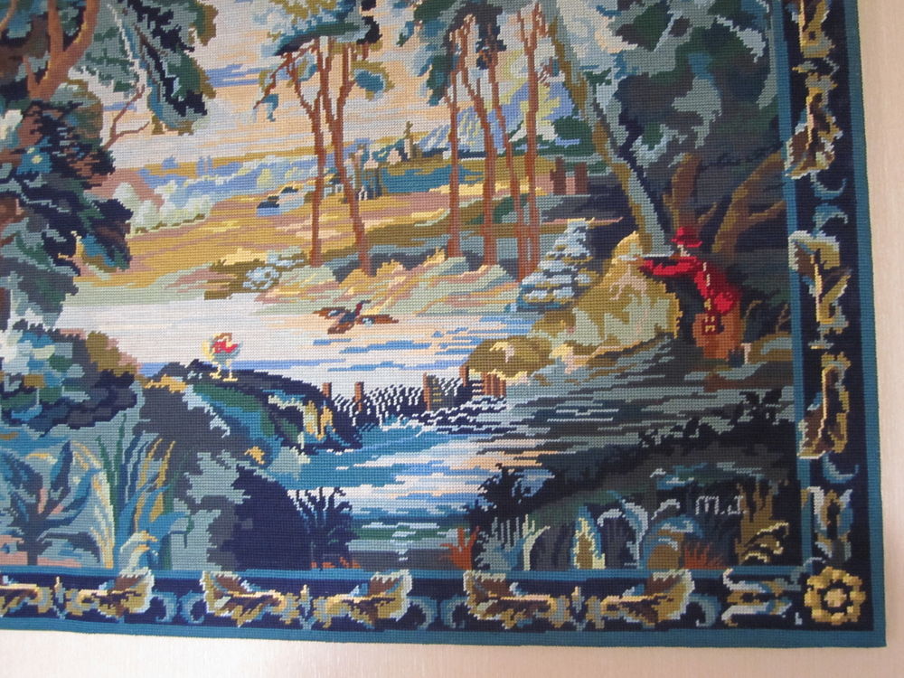 REPRODUCTION TAPISSERIE '' Partie de chasse '' Décoration