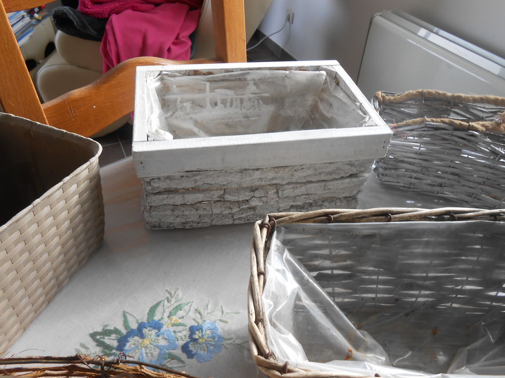 cache-pots en corde, osier bois : toutes tailles : compo No&euml; Jardin