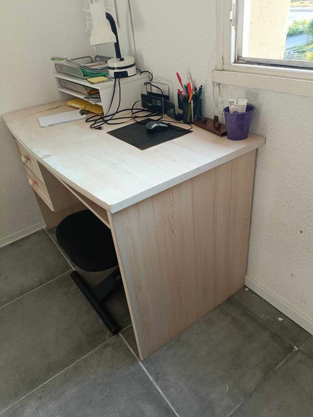 Bureau en bois plein Meubles