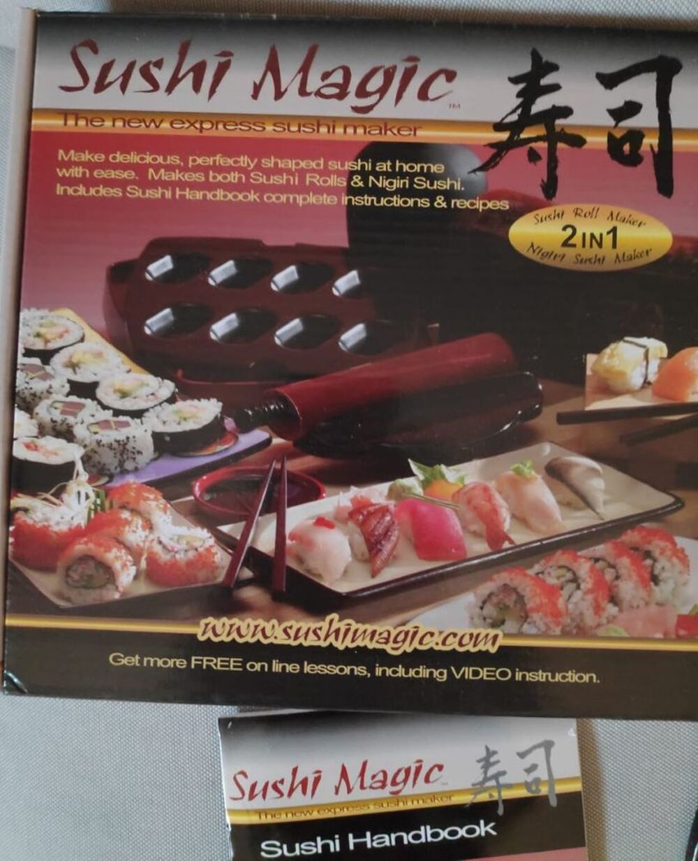 Kit sushi magic avec livre recettes Electroménager