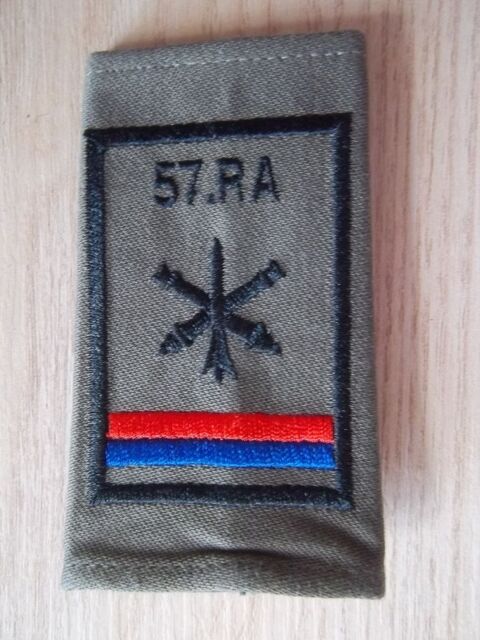 fourreau épaulette compagnie escadron 57 régiment artillerie 8 Valognes (50)