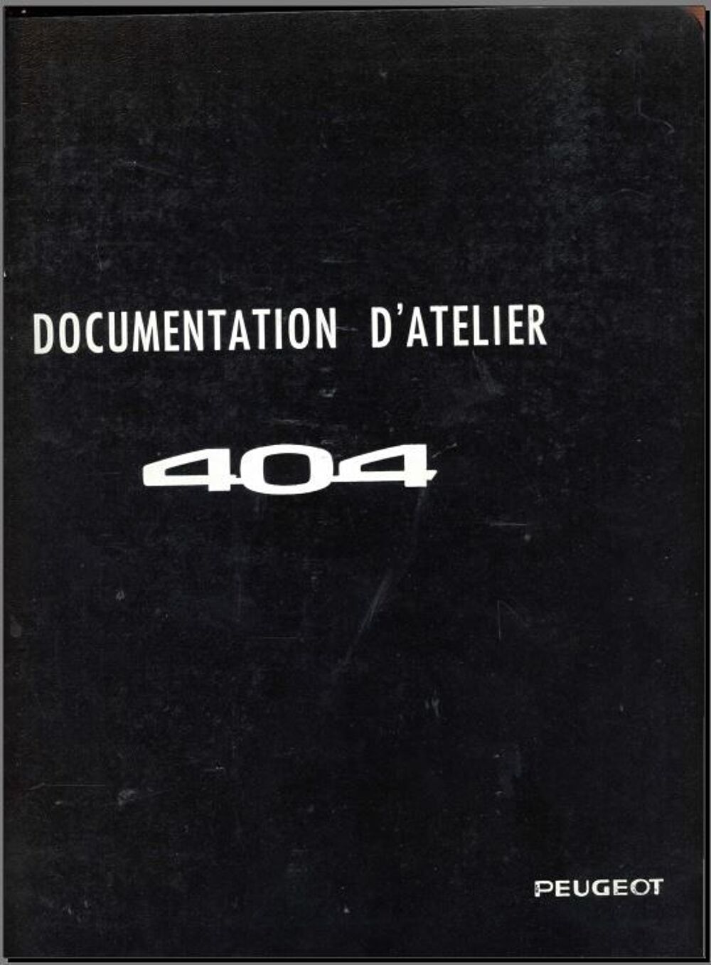 Manuels d'atelier Peugeot 404 essence diesel 3000 pages Livres et BD