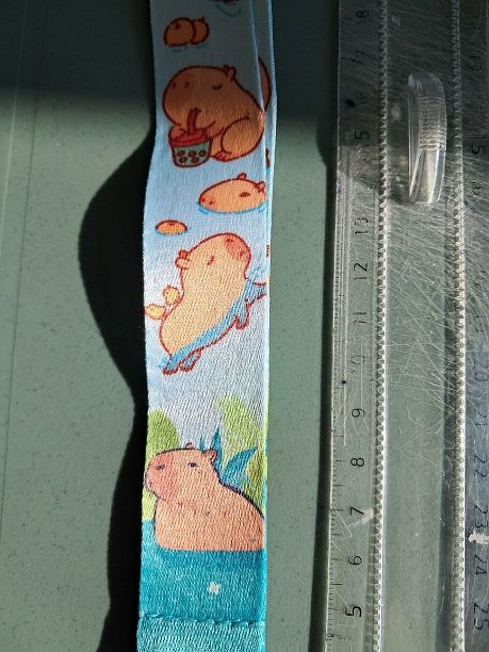 Lanyard porte-cl&eacute; collier carte chaine capybara manga kawaii 