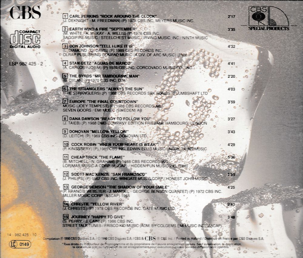 CD Gout Rythme, Cocktail Musique Objet Publicitaire Gordon's CD et vinyles