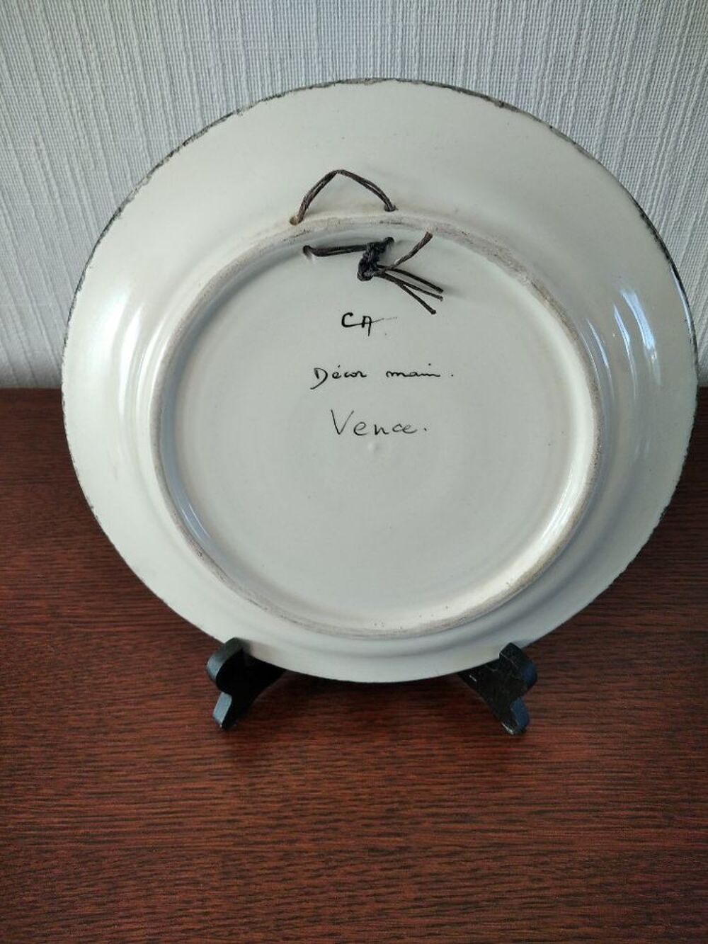 Assiette Vence ann&eacute;es 50 Décoration