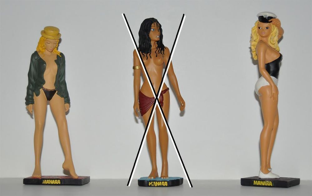 figurines statuettes manara miel et flavia 