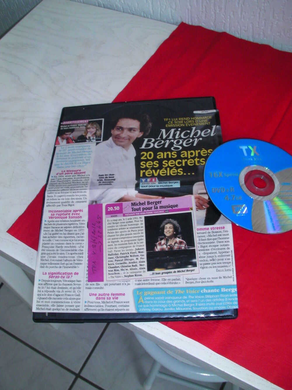 DVD - K7VHS Michel BERGER DVD et blu-ray