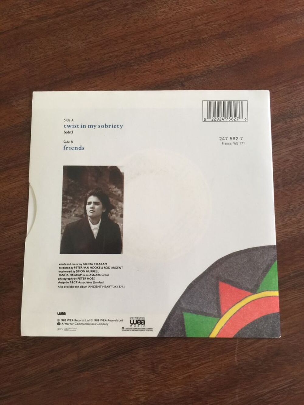 Vinyle 45 tours Tanita Tikaram " Twist in my sobriet CD et vinyles