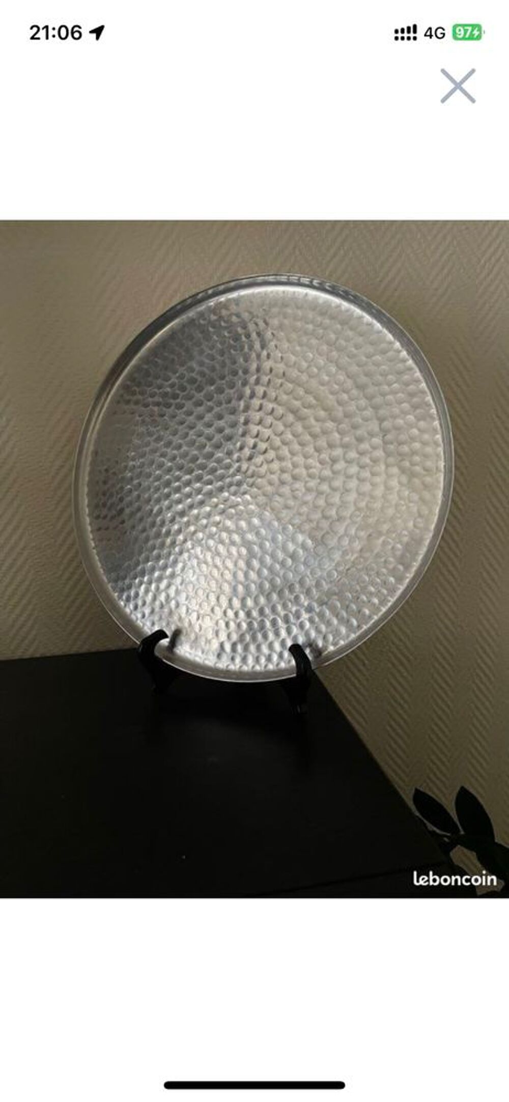 plateau de service en aluminium Décoration