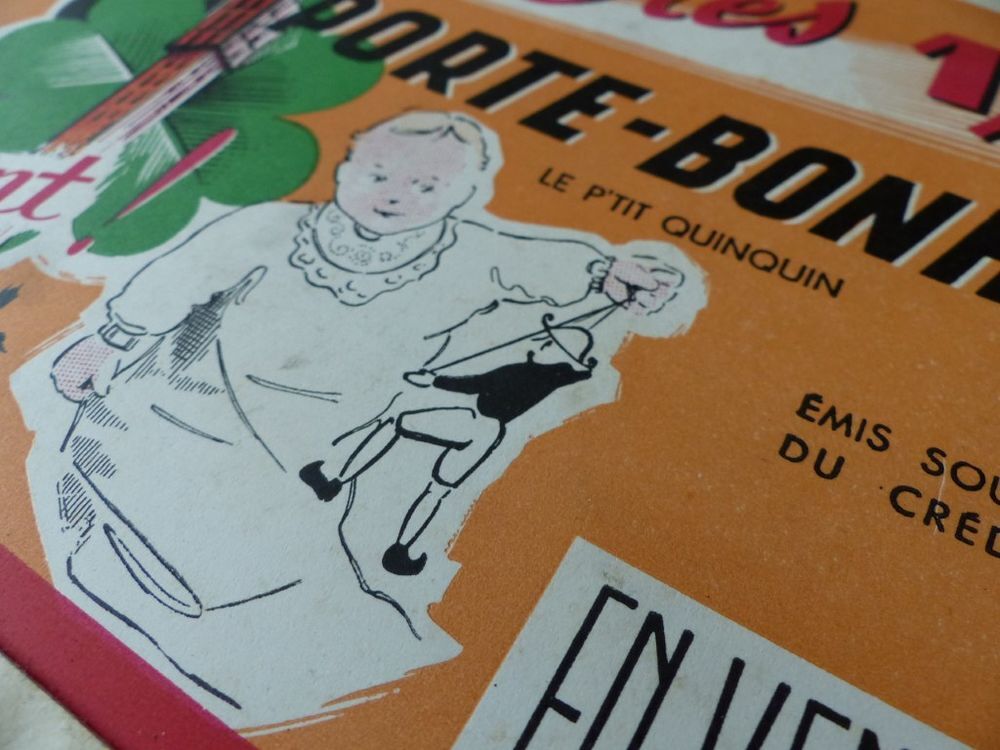 Calendrier 1955 Le fer &agrave; cheval 