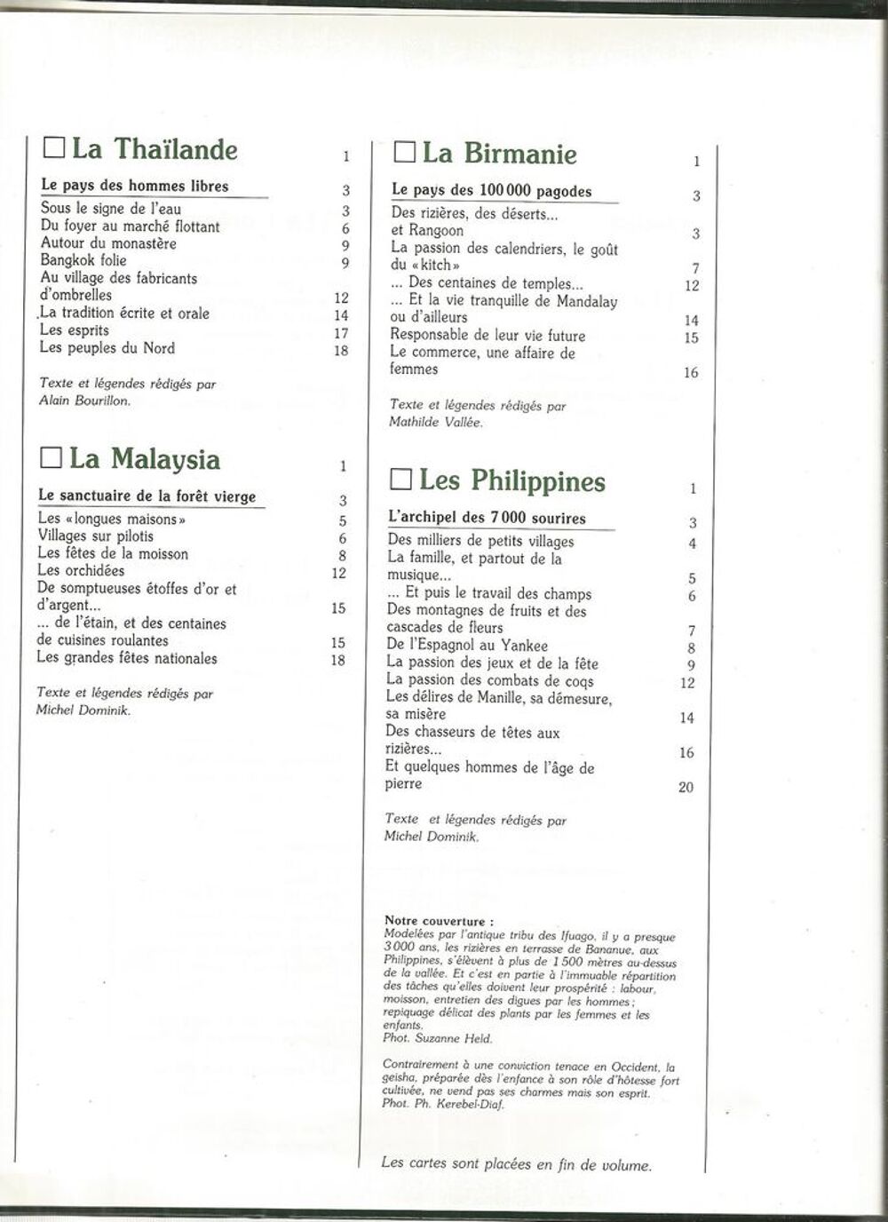 LIVRE JAPON COREE VIET-NAM LAOS CAMBODGE THAILANDE MALAISIE Livres et BD