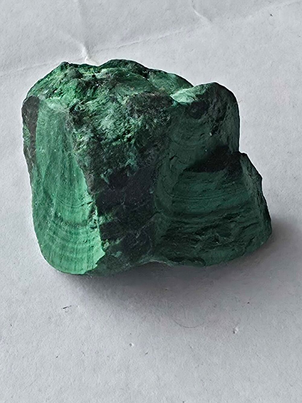 Sp&eacute;cimen Malachite Stalactitique Fibro-Radi&eacute;e 29g-Collection Lithoth&eacute;rapie 