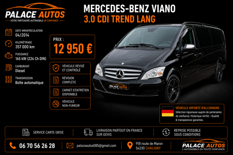 Annonce voiture Mercedes Viano 12950 €