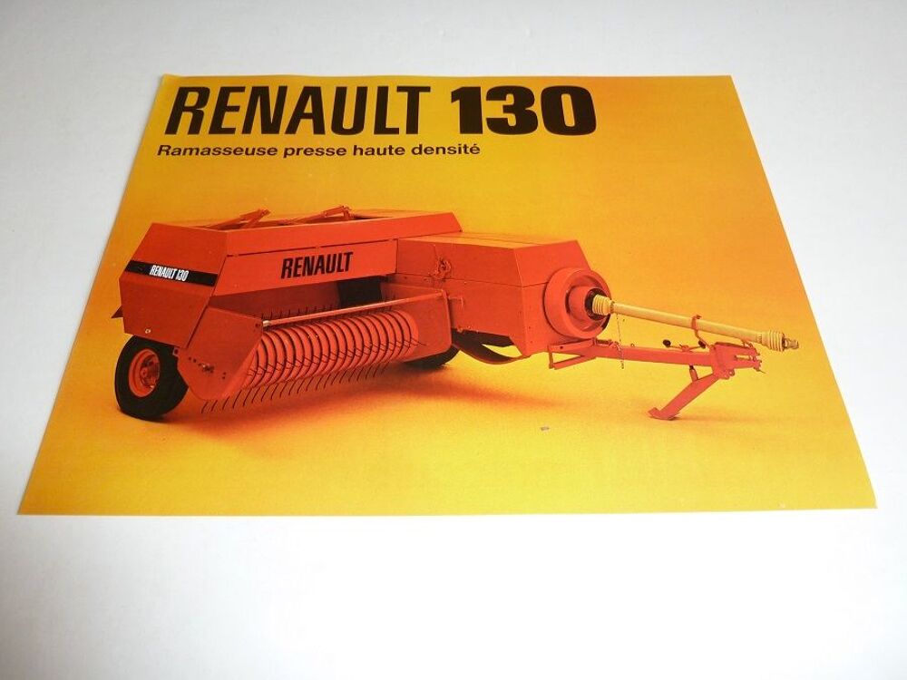 Prospectus presse ramasseuse RENAULT 130 
