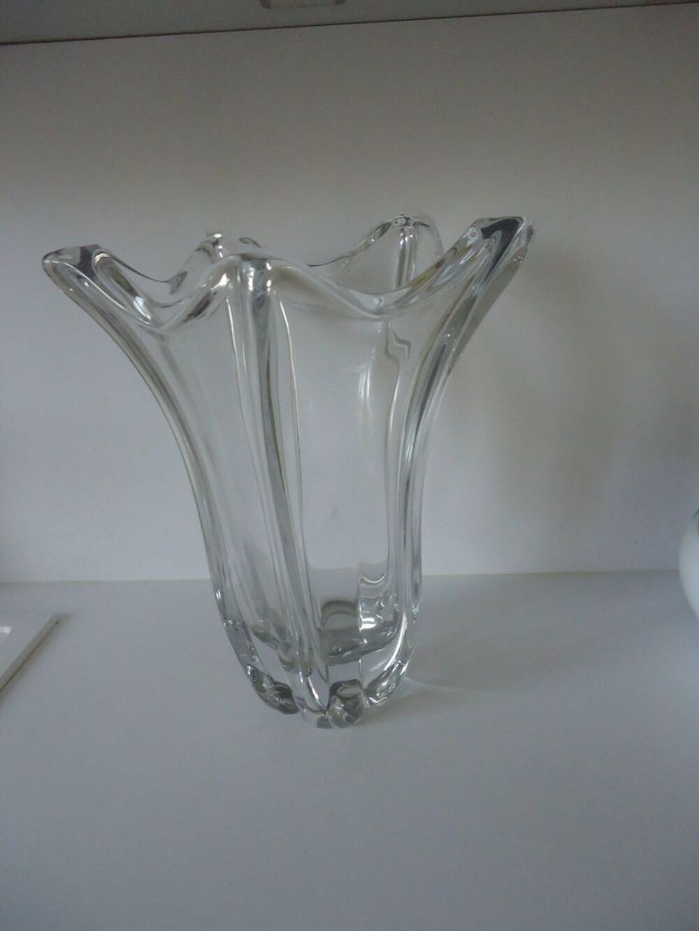 DAUM VASE CRISTAL HT 40 cm ANNEE 50/60. VINTAGE Décoration