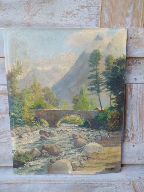 Tableau Paysage de Montagne Romanini-Aragon Denise 75 Loches (37)