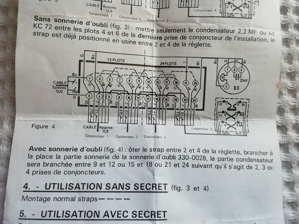R&eacute;glette t&eacute;l&eacute;phonique ou autre neuve 24 plots Bricolage