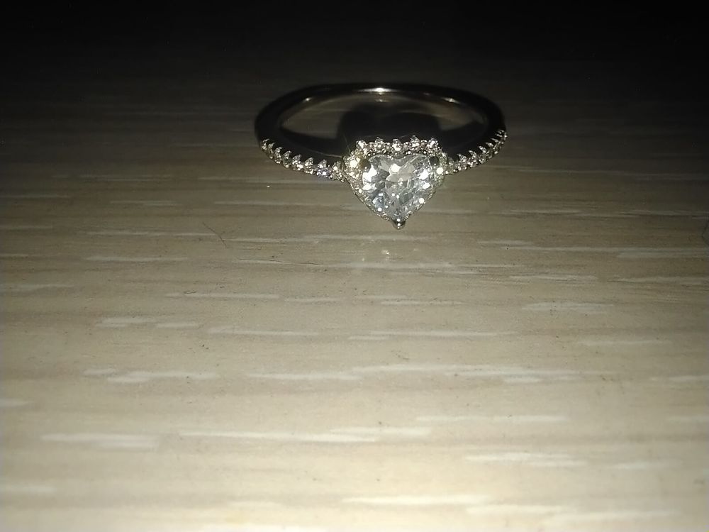 Bague solitaire en argent sterling 925, 18 mm de diam&egrave;tre Bijoux et montres
