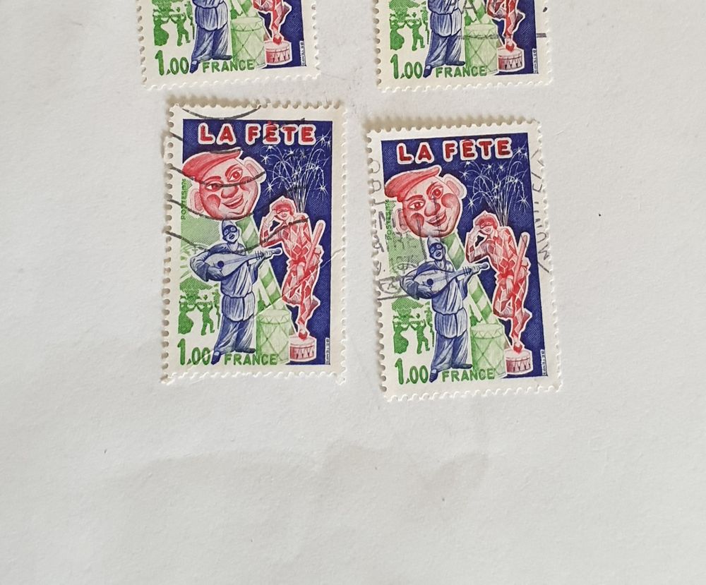 Timbre france La f&ecirc;te 1976- lot 0.20 euro 